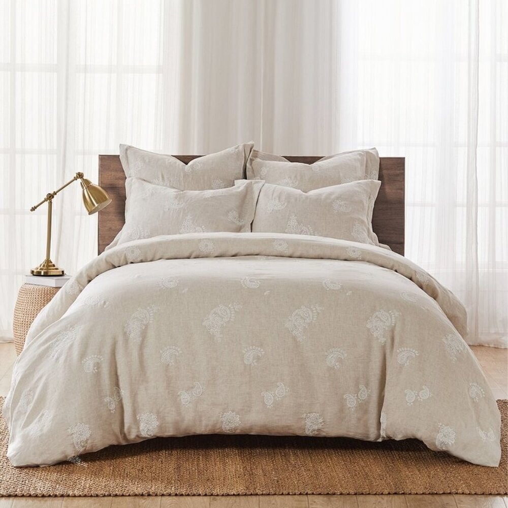 Johnny Was Skyler Eyelet Linen Duvet Cover